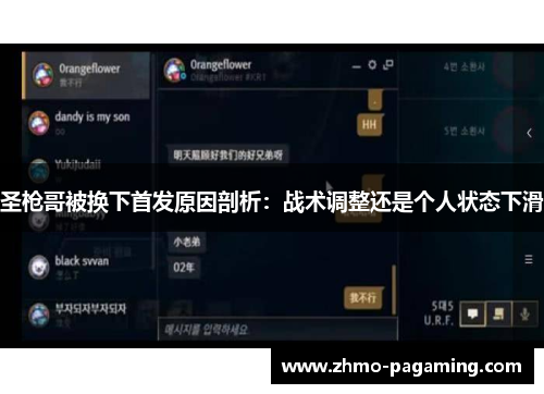 圣枪哥被换下首发原因剖析：战术调整还是个人状态下滑